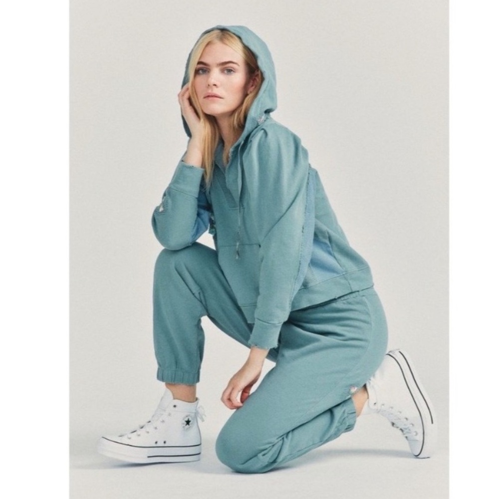 LoveShackFancy Alouette Hoodie Sweatshirt and Mirabella Sweatpants Jogger Set